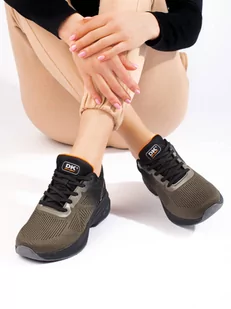 Sportowe buty tekstylne damskie czarne DK - Buty sportowe damskie - miniaturka - grafika 2