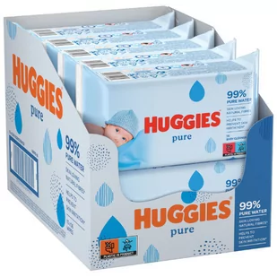 Huggies Chusteczki Pure Wet Baby, opakowanie 10 sztuk (10 x 56 sztuk) - Chusteczki nawilżane - miniaturka - grafika 1