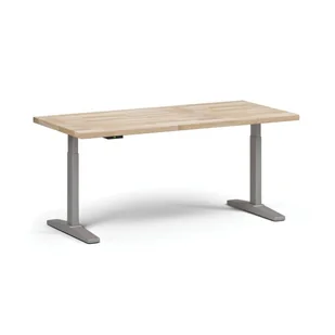 Stół warsztatowy z regulacją wysokości ULIX, elektryczny, 1700 x 800 x 690-1340 mm, podstawa szara - Stoły warsztatowe - miniaturka - grafika 1
