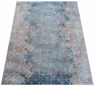 Dywany - Nowoczesny brązowy dywan w geometryczny wzór A5-K10 - miniaturka - grafika 1