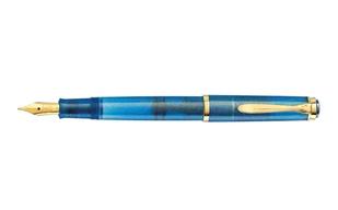 Pióro Wieczne Pelikan M200 Golden Lapis EF - Pióra wieczne - miniaturka - grafika 1