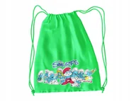 Torby szkolne - WOREK DO SZKOŁY WF/BUTY SMERFY + IMIĘ - miniaturka - grafika 1