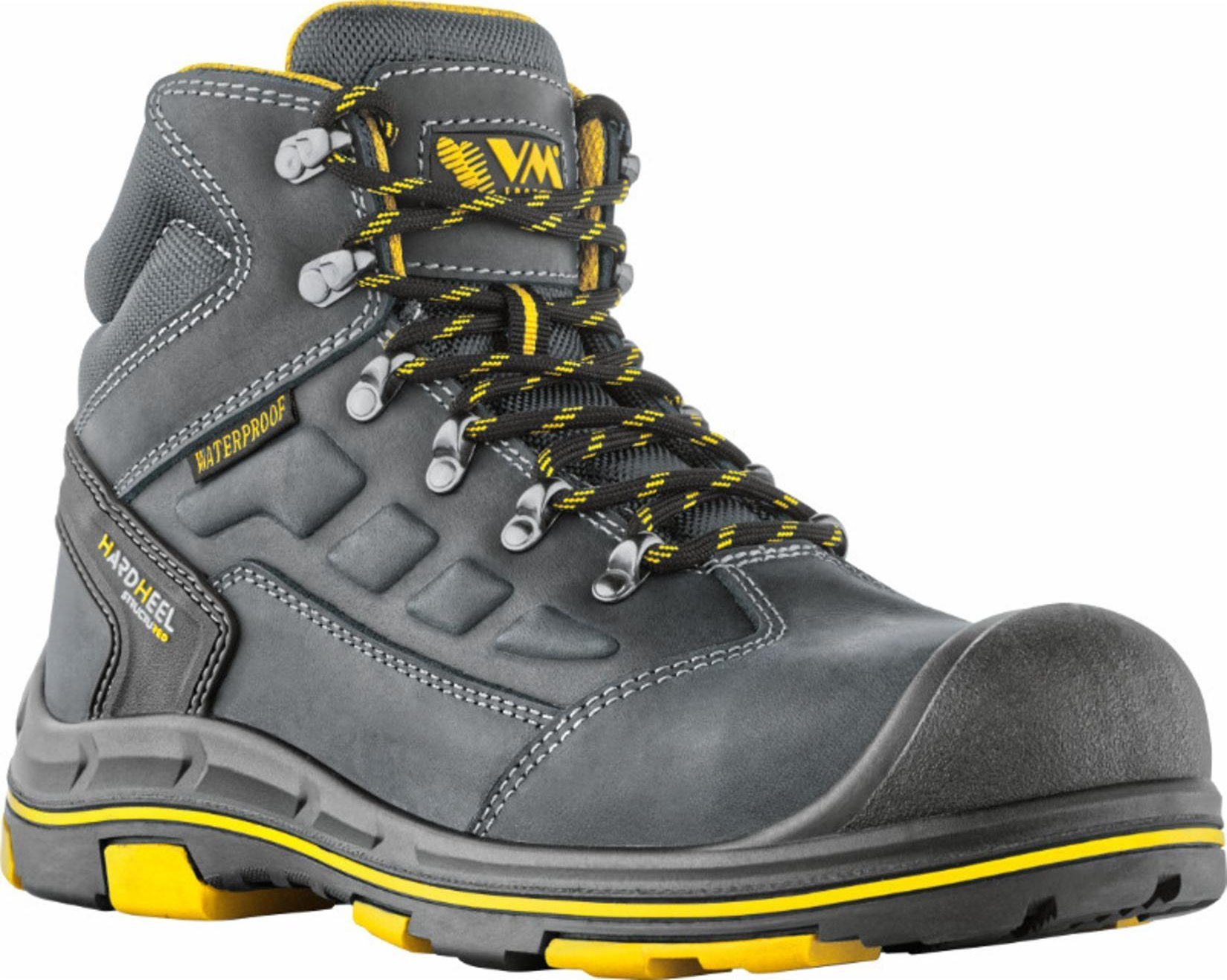 VM Footwear VM DORTMUND 2540-S7L SRC HRO ESD - Trzewiki bezpieczne skóra licowa lekkie wodoodporna cholewka antyelektrostatycznymi podeszwa antprzebiciowa i antypoślizgowa 44