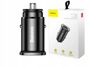 Baseus Ładowarka samochodowa BASEUS CCALL-AS01, USB-A, USB-C - Akcesoria do tabletów i e-booków - miniaturka - grafika 2