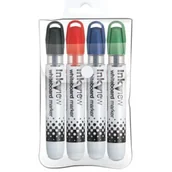 Długopisy - Marker do tablic suchościeralnych PWB-202 4 kolory Uni - miniaturka - grafika 1