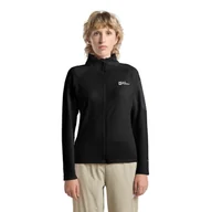 Kurtki damskie - Polar damski Jack Wolfskin PRELIGHT FZ W black - XS - miniaturka - grafika 1