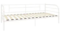 Łóżka - Białe metalowe łózko pojedyncze 90x200 cm B9-Z35 - miniaturka - grafika 1
