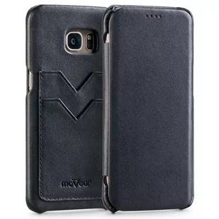 moVear Skórzane Etui Slim Samsung S7 Edge Pokrowiec MOVEAR na Galaxy G935F SGS7ESSPPBKSBK - Etui i futerały do telefonów - miniaturka - grafika 1