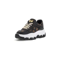 Sneakersy damskie - Damskie Sneakersy GUESS BRECKY3 FLPBR3FAL12-BLKBR – Czarny - miniaturka - grafika 1