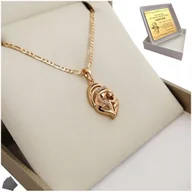 Biżuteria dla dzieci - Złoty Łańcuszek Komunijny Dla Dziewczynki Grawer - miniaturka - grafika 1