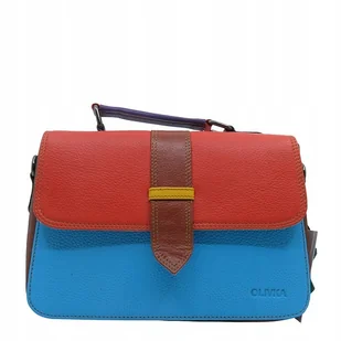 Torebka skórzana do ręki i na ramię, regulowany pasek, kolorowa eko OLIVKA - Torebki damskie Torebka skórzana do ręki i na ramię, regulowany pasek, kolorowa eko OLIVKA - Torebki damskie - miniaturka - grafika 1