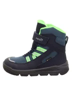 Botki damskie - superfit Skórzane botki "Mars" w kolorze granatowo-zielonym - miniaturka - grafika 1