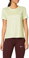 Koszulki i topy damskie - Nike damska koszulka W NK MILER TOP SS, Limelight/(odblaskowe srebro), XL - miniaturka - grafika 1