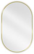 Lustra - Mexen Loft lustro łazienkowe owalne 90 x 55 cm, rama złota - 9851-090-055-000-50 - miniaturka - grafika 1