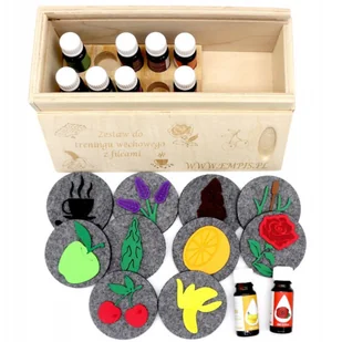 Zestaw do treningu węchowego z filcowymi krążkami 10 zapachów / Empis - Zabawki sensoryczne - miniaturka - grafika 1