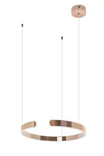 KingHome Vista D60 LED lampa wisząca 1-punktowa miedziany chrom JD8124-60.COPPER - Lampy sufitowe - miniaturka - grafika 1