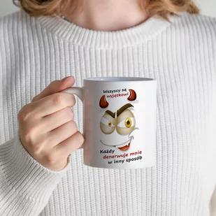 Śmieszny kubek z nadrukiem - Wszyscy są wyjątkowi ... - Kubki - miniaturka - grafika 2