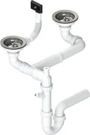 Syfony - Syfon ALVEUS podwójny 2xSP 3,5"-PP-3,5" (1130555) - miniaturka - grafika 1