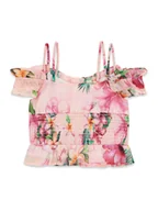 Bluzki damskie - Guess Bluzka J6GH07 WA2T0 Różowy Regular Fit - miniaturka - grafika 1