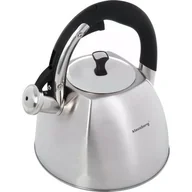 Czajniki na gaz - Klausberg KLAUSBERG STALOWY CZAJNIK Z GWIZDKIEM 3L INDUKCJA KB7015 DELHAN KB7015 - miniaturka - grafika 1