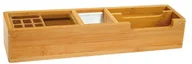 Długopisy - WEDO 611007 Butler bambus, 2 przegródki, 2 wkłady na długopisy, 1 aluminiowa wkładka na spinacze biurowe, 31,8 x 6,8 x 6 cm, w kartonie prezentowym, brązowy, długi - miniaturka - grafika 1