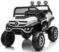 Pojazdy elektryczne dla dzieci - ADEL ADEL Pojazd Mercedes BENZ UNIMOG Biały PA.JL199.BIA - miniaturka - grafika 1
