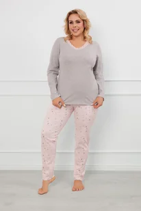 Rosaria piżama damska długi rękaw, długie spodnie - Italian Fashion - Piżamy damskie - miniaturka - grafika 1