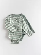 Komplety dla niemowląt - Reserved - Bawełniane body 2 pack - zielony - miniaturka - grafika 1