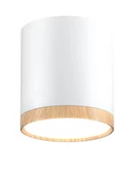 Oprawy, klosze i abażury - Candellux Oprawa natynkowa TUBA IP20 śr. 6.8 cm biała LED - miniaturka - grafika 1