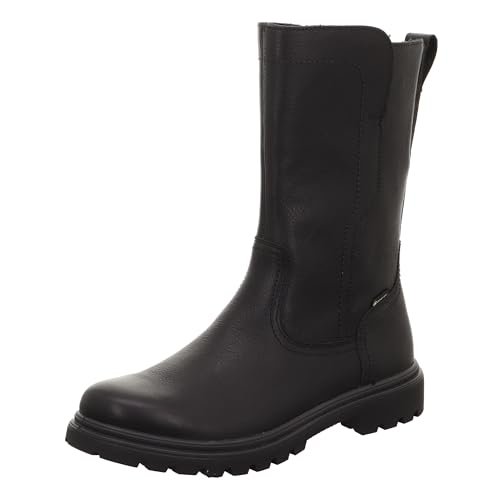 Legero Damskie buty Monta z lekką podszewką Gore-Tex Półdługie kozaki, czarne 0100, 36 EU, czarny 0100, 36 EU