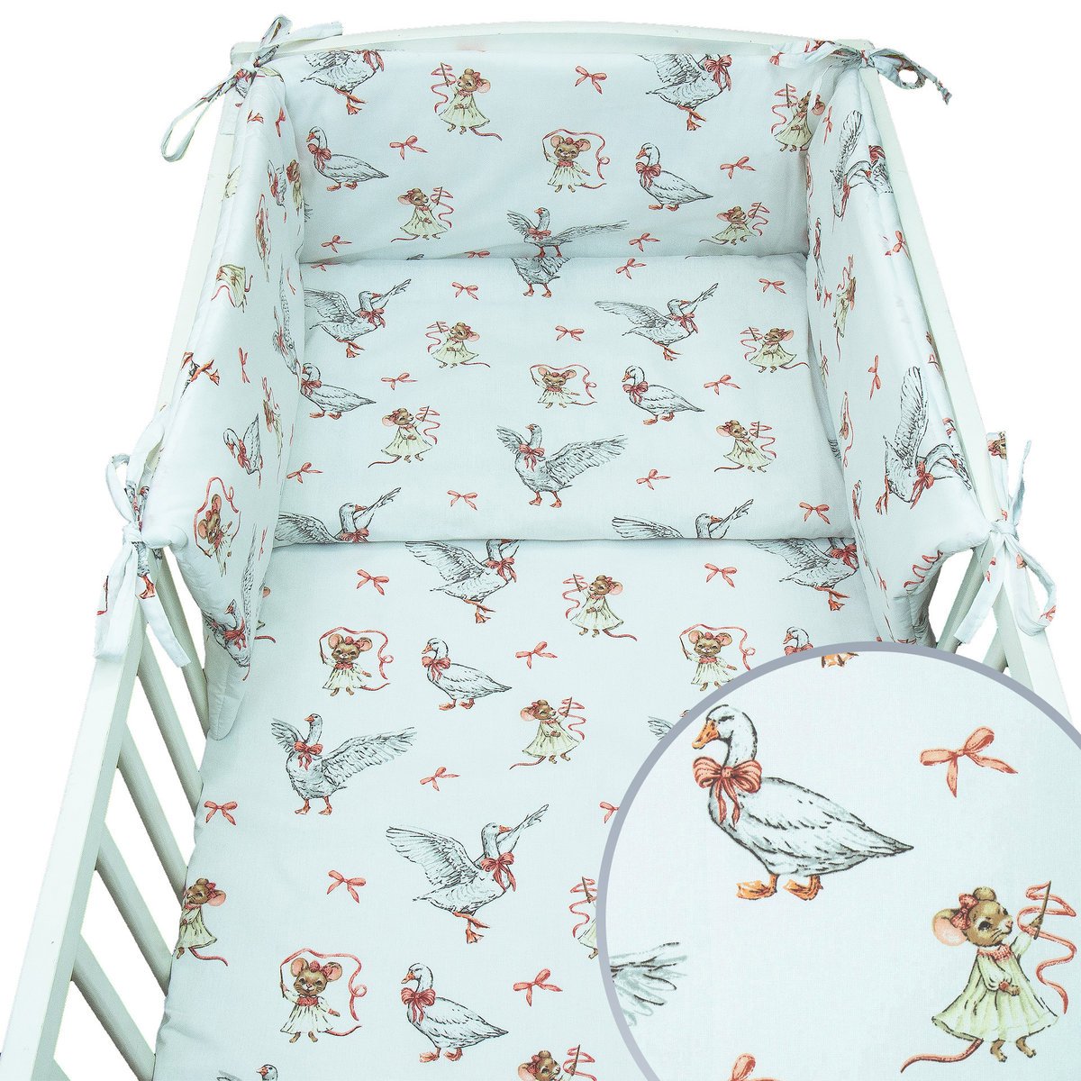 POŚCIEL 120x90 OCHRANIACZ 3el DO ŁÓŻECZKA DLA DZIECI Kerstin