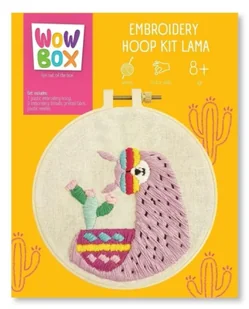 Wow Box. Zestaw do haftowania Lama - TM Toys - Zabawki kreatywne - miniaturka - grafika 1