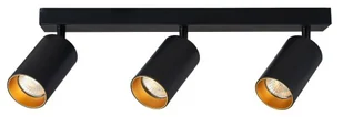 LVT OPRAWA HALOGENOWA ERIS GOLD X3 ŚCIENNO-SUFITOWA CZARNA LAMPA-4970 - Lampy ścienne - miniaturka - grafika 1