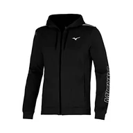 Kurtki męskie - Mizuno Męska kurtka treningowa Mizuno, czarna, XL - miniaturka - grafika 1