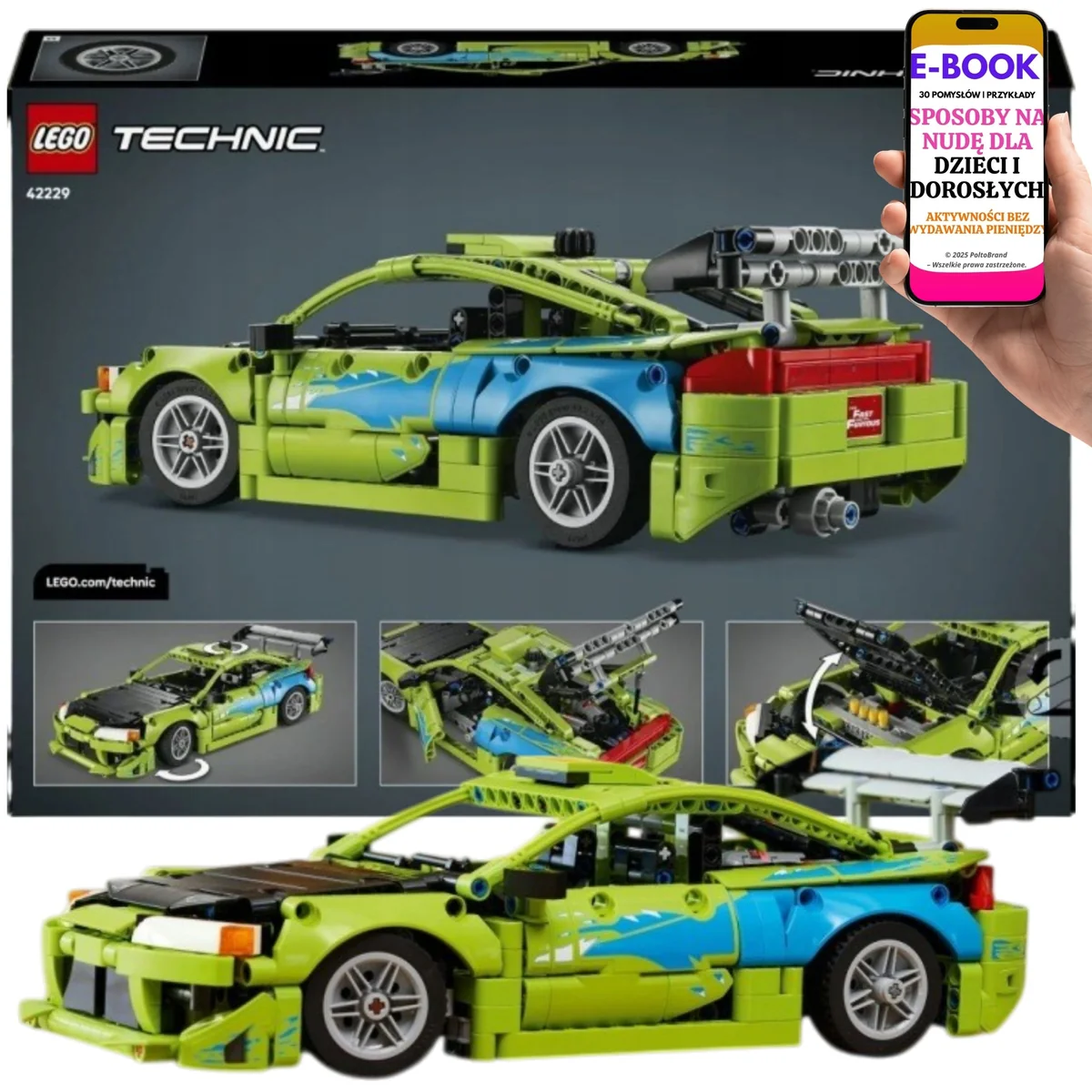 LEGO Technic Mitsubishi Eclipse Prezent Dla Fana Szybkich i Wściekłych 42229