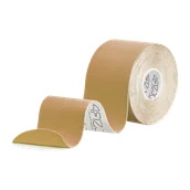 Akcesoria medyczne - 4Fizjo, taśma do kinesiotapingu, beżowa, 5 cm x 5 m - miniaturka - grafika 1