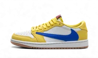 Buty sportowe damskie - Jordan 1 Retro Low OG SP Travis Scott Canary - miniaturka - grafika 1