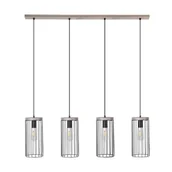 Lampy sufitowe - Britop LAMPA wisząca TIMEO 195109457 druciana OPRAWA metalowy ZWIS loftowy drewno czarny - miniaturka - grafika 1