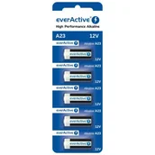 Baterie i akcesoria - EverActive 5 x baterie alkaliczne A23 12V ev78 - miniaturka - grafika 1