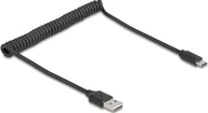 Kable USB - DeLOCK 90133 kabel USB USB 2.0 0,8 m USB A Czarny - miniaturka - grafika 1