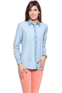 Wrangler, Koszula damska, L/S Boyfriend Shirt Light Indigo W5217O62E, rozmiar M - Koszule damskie - miniaturka - grafika 1