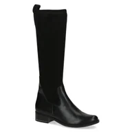 Kozaki damskie - Kozaki damskie długie czarne ze streczem Caprice 25514-41-38,5 - miniaturka - grafika 1