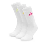 Skarpetki męskie - Zestaw 3 par wysokich skarpet unisex adidas IP2635 3-PACK Biały - miniaturka - grafika 1