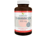 Witaminy i minerały dla sportowców - Medverita Medverita, D-mannoza, 500 mg, 50 kapsułek - miniaturka - grafika 1