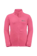 Bluzy dla dziewczynek - Jack Wolfskin bluza dziecięca TAUNUS JACKET K kolor różowy gładka - miniaturka - grafika 1