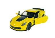 Samochody i pojazdy dla dzieci - WELLY 2017 CHEVROLET CORVETTE Z06 ŻÓŁTY 1:34 SAMOCHÓD NOWY METALOWY MODEL - miniaturka - grafika 1