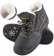 Obuwie robocze - Buty robocze męskie Zimowe Trzewiki Ocieplane skórzane z Noskiem BHP r. 45 - miniaturka - grafika 1