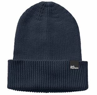 Czapka Zimowa Jack Wolfskin Essential Beanie Night Blue - Czapki damskie - miniaturka - grafika 1