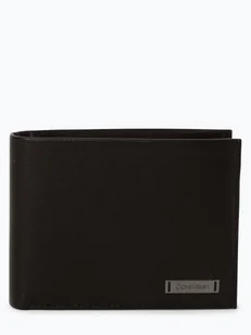 Calvin Klein - Portfel męski ze skóry, czarny - Portfele - miniaturka - grafika 1