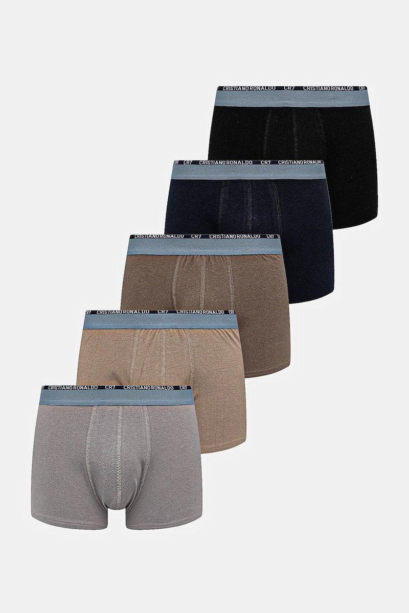 BIELIZNA MĘSKA BOKSERKI CR7 BASIC TRUNK 5-PACK L